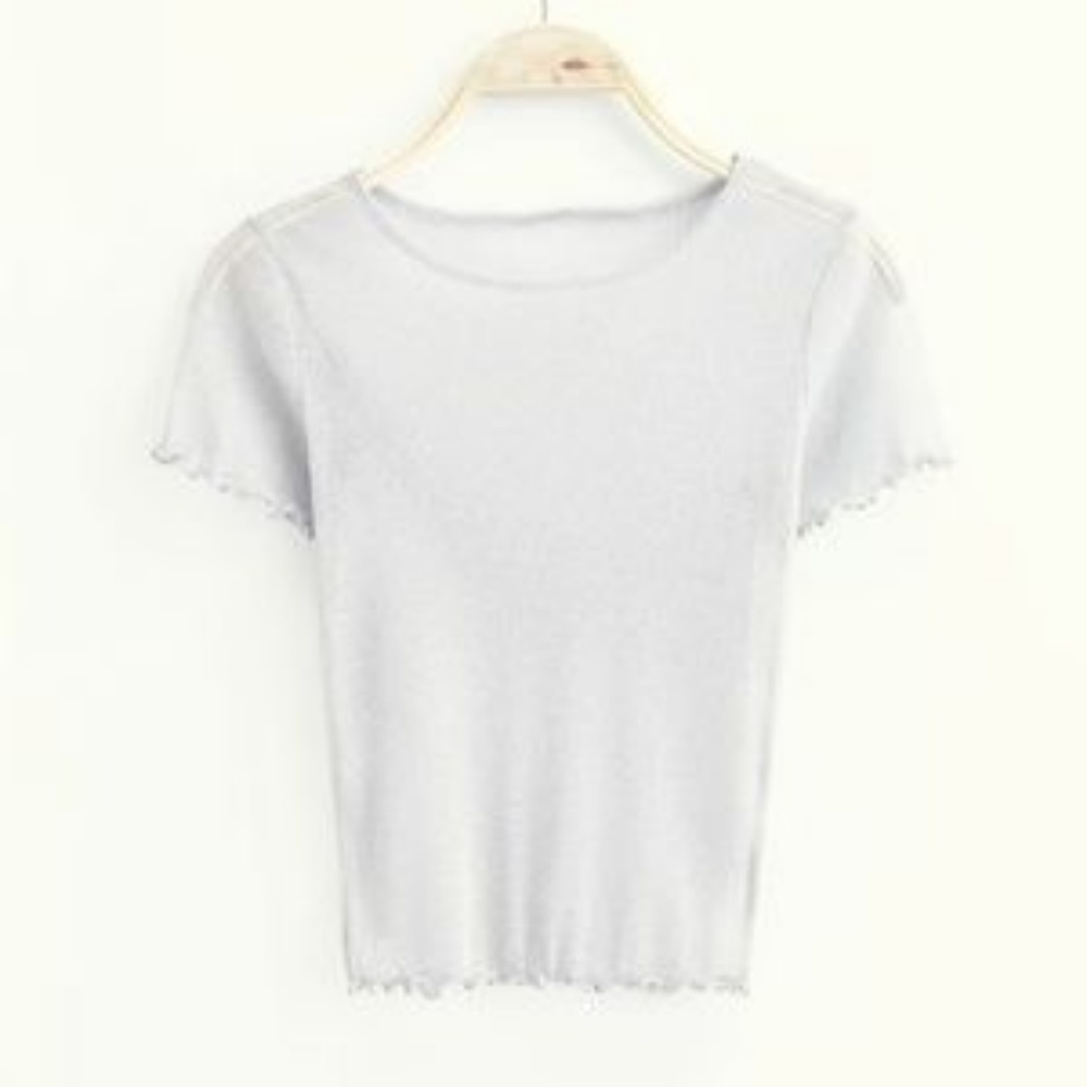 Metallic Mesh Crop Top See Through Sheer - Picture 4 of 8